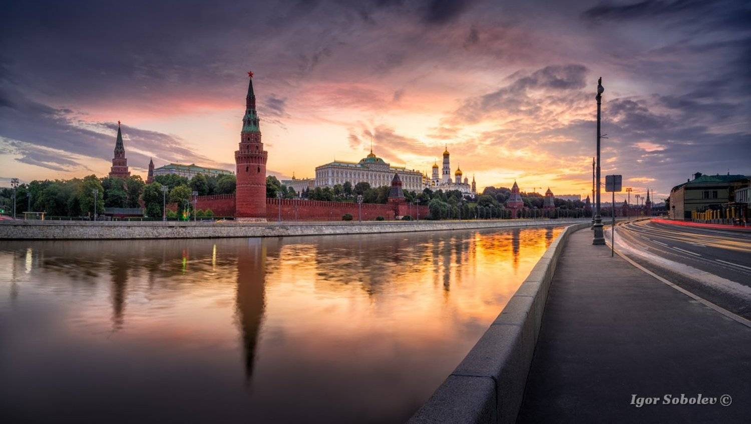 москва, кремль, москва-река, утро, moscow, kremlin, moscow river, morning, Игорь Соболев