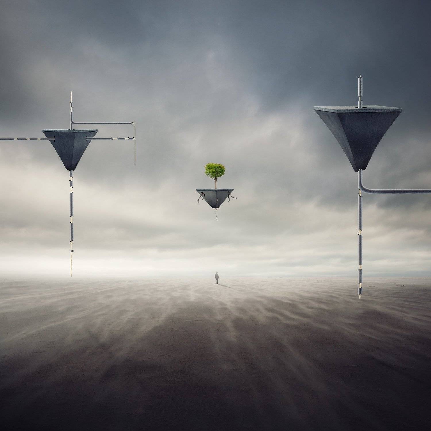 mood,landscape,forest,fog,photoshop,girl,woman,fairytail, Martin Marcisovsky