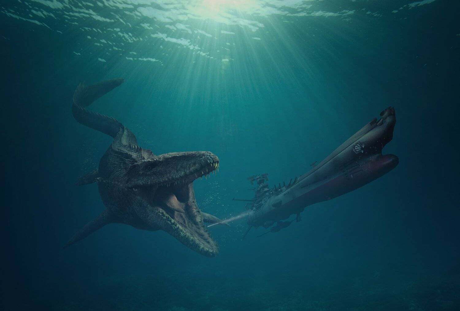 монстр, океан, подводная лодка, Sergii Vidov