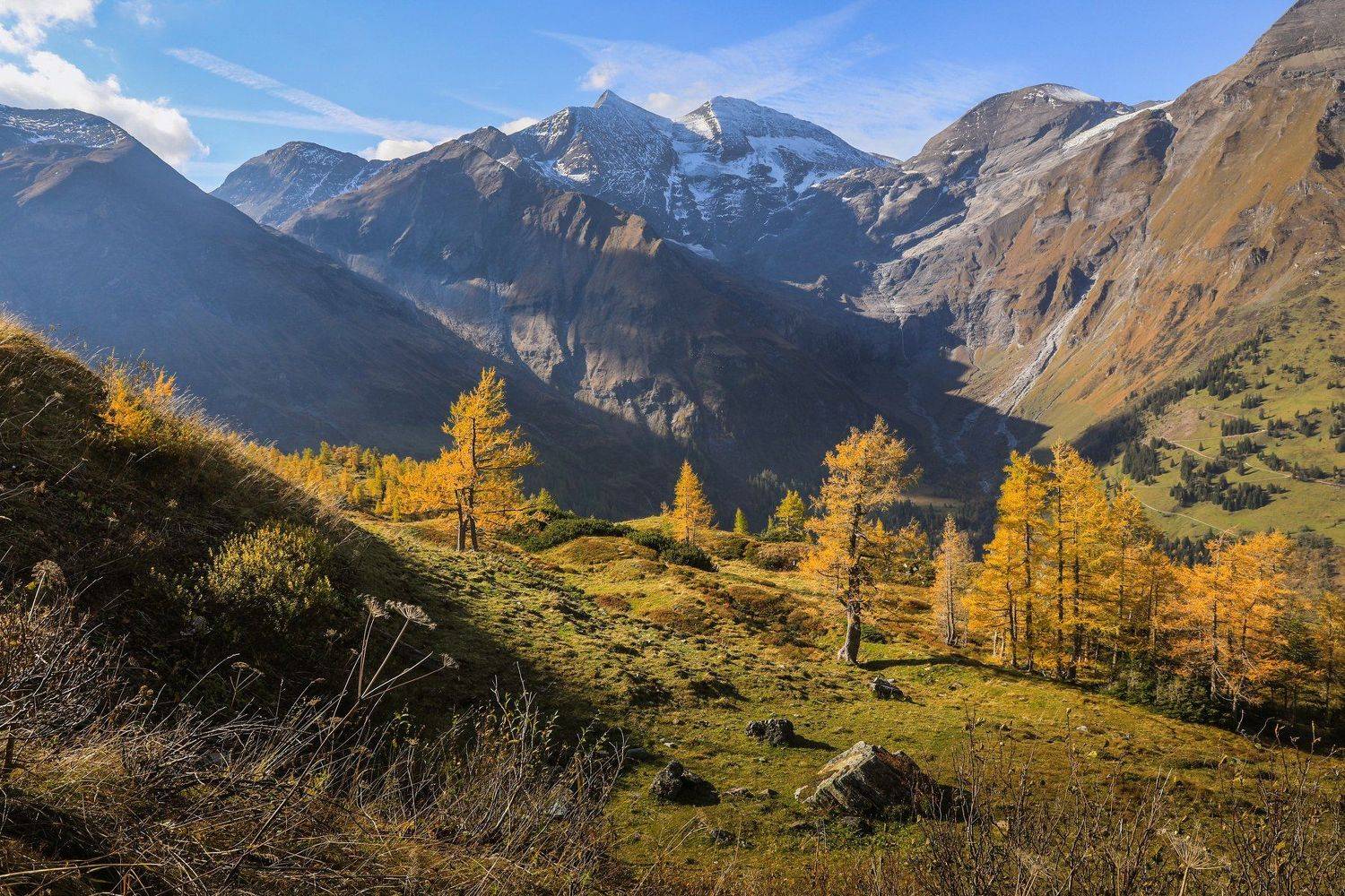австрия, альпы. долина, горы, утро,, Марат Макс.