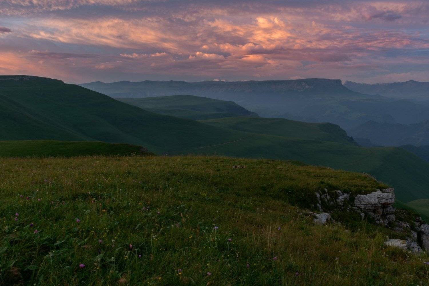 горы, кавказ, весна, пейзаж, природа, рассвет,, Алиева Татьяна