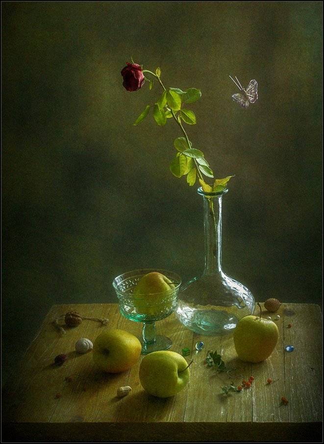 Натюрморт с яблоками. Автор: Stein Georg , Stein Georg