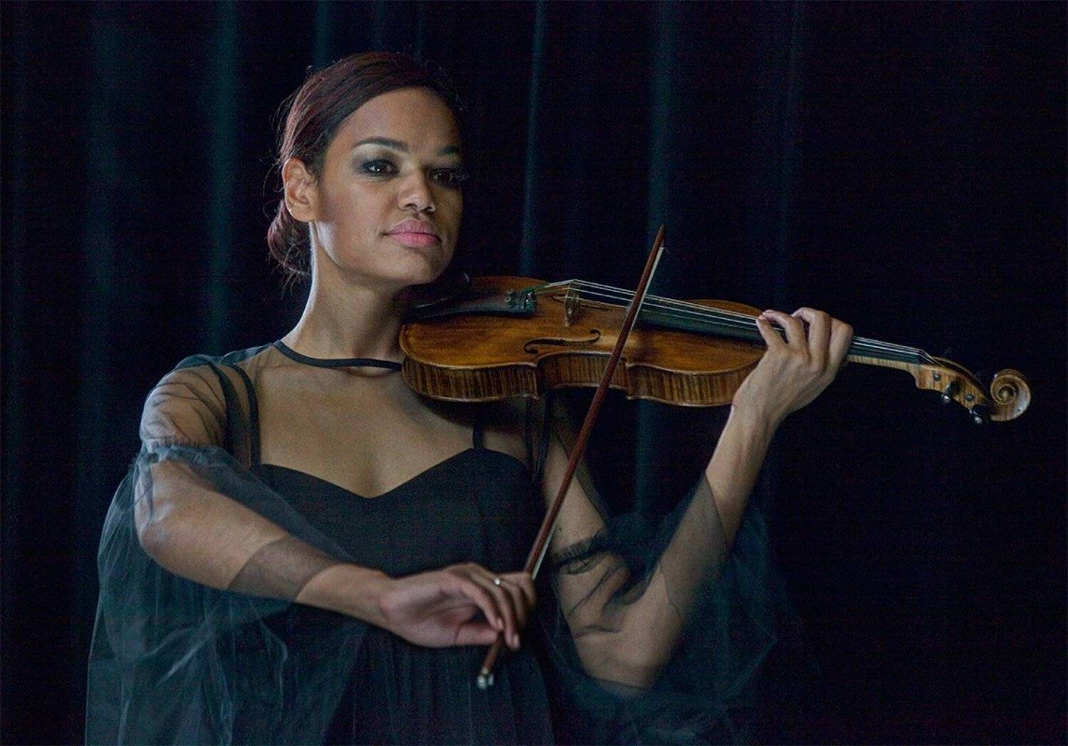 музыка,скрипка,музыкант,портрет,девушка, Николай Бо