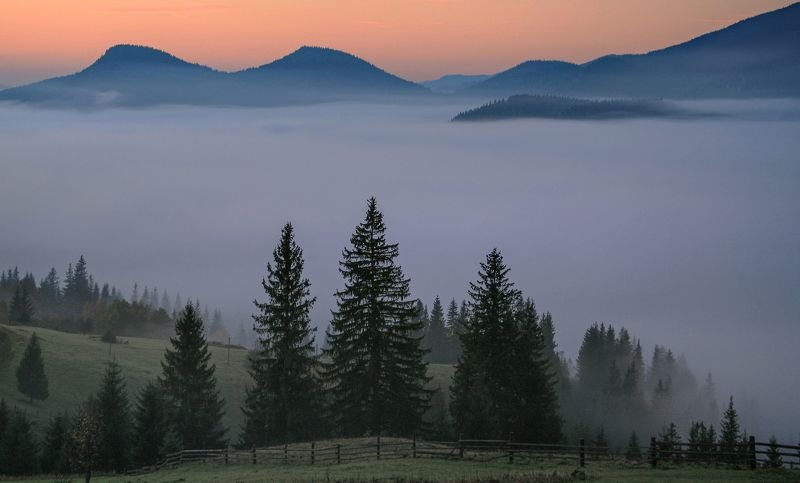 Утренние туманы фото превью