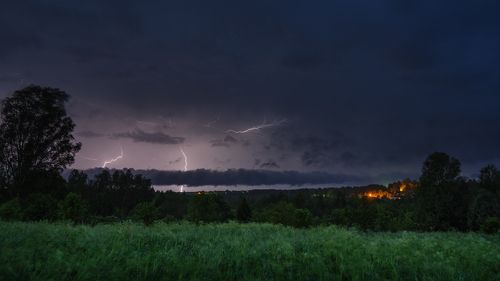 Гроза была.