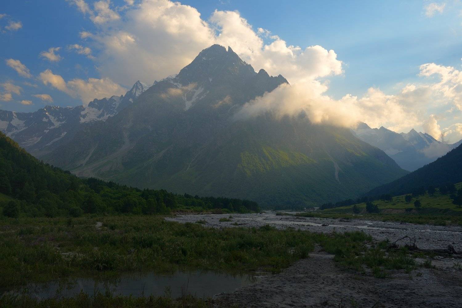 горы лето тихтенген, Александр Жарников