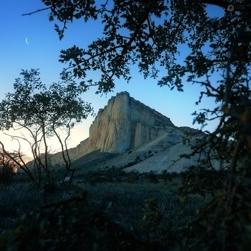 белая скала Ак Кая фото превью