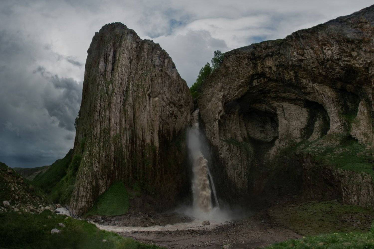 горы, водопад, вода, кбр, природа, весна, кавказ,, Алиева Татьяна