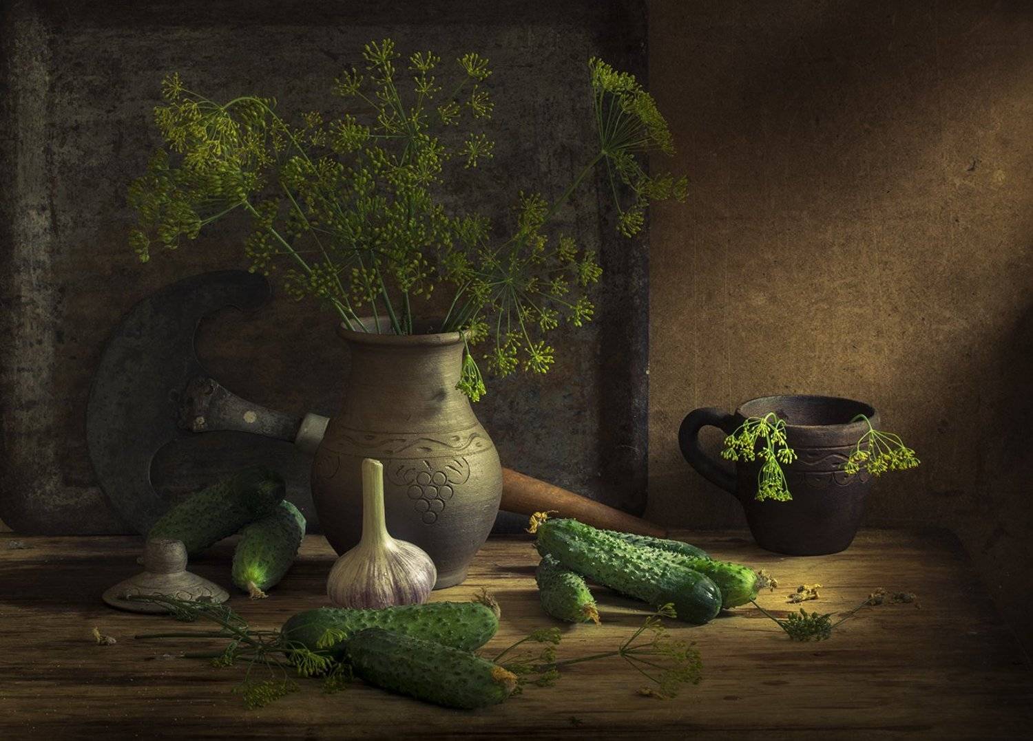 натюрморт,огурцы, кострома, Елена Рубинская