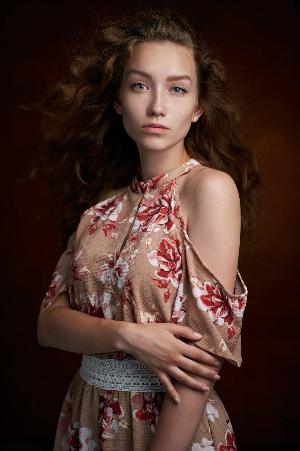 portrait, girl, lowkey, black, beautiful, pretty, eyes, lips, redhead, freckles, ginger, рыжая, портрет, девушка, Наташа Высоцкая