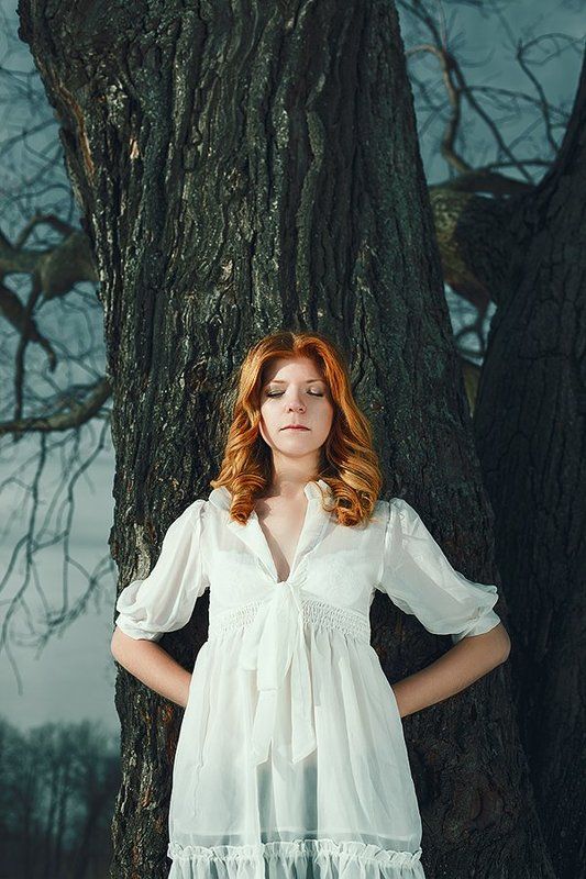 девушка, лес, сказка, тишина, красота, загадочность, мистика Silence фото превью