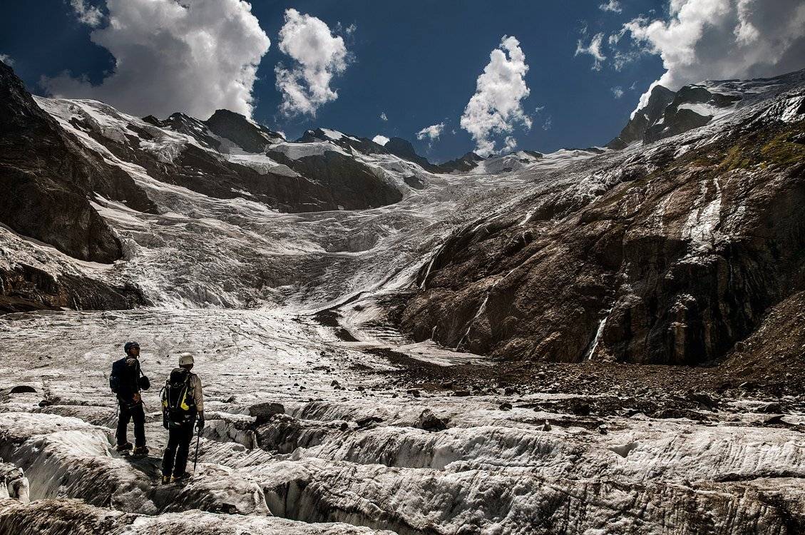 горы, , , кавказ, , карачаево, -, черкессия, , , домбай, , , ледник, , алибек, , альпинизм, Месилов Сергей