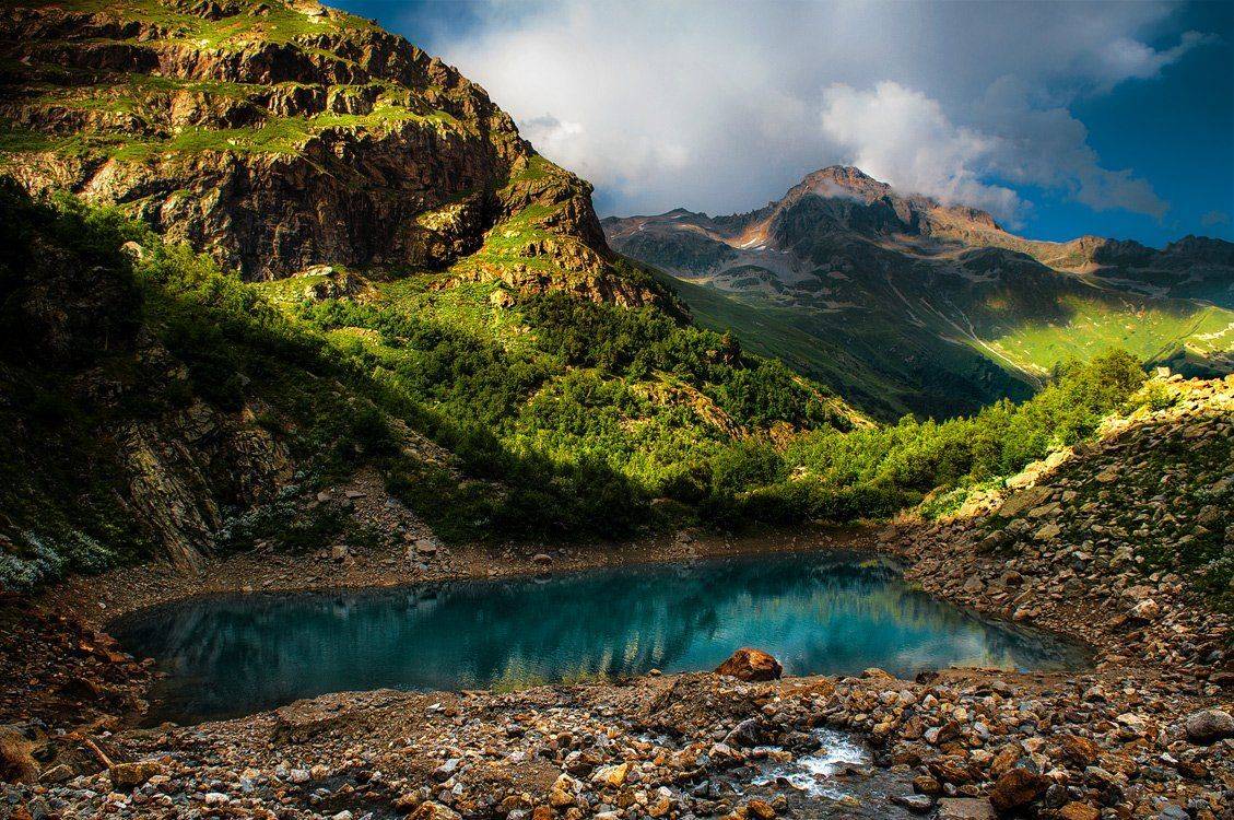 турье, , оззеро, , домбай, , , горы, , , кавказ, , карачаево, -, черкессия, Месилов Сергей