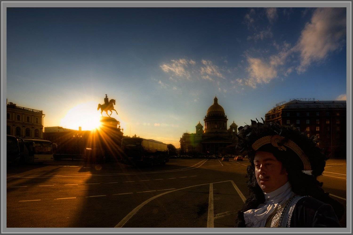 питер, санкт-петербург, исаакиевская площадь, закат, Малыш