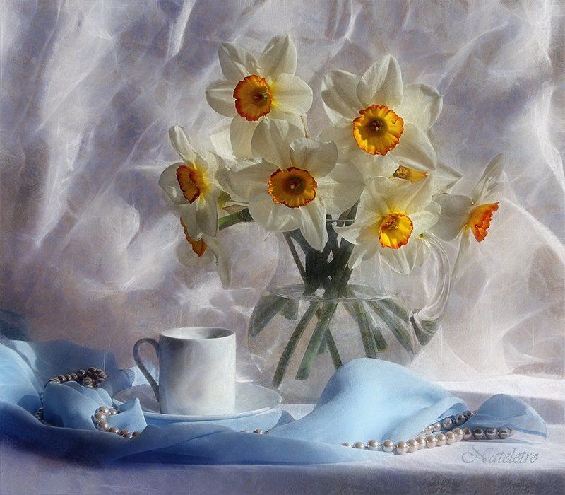 натюрморт, цветы, , нарцисс ~***~ фото превью