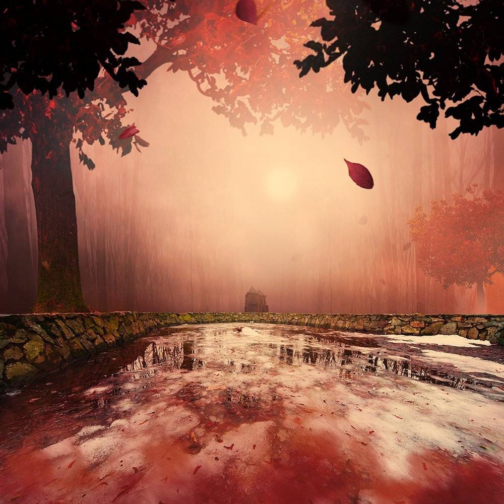 mist, red, girl, tree, running, purple, mystery, manipulation, photoshop, violet, iris, balance, joy, psd, ioana, , tutorials, Caras Ionut