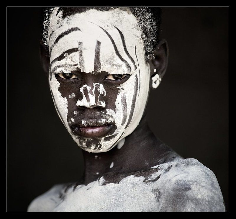 эфиопия, каро, племя, мальчик Каро фото превью