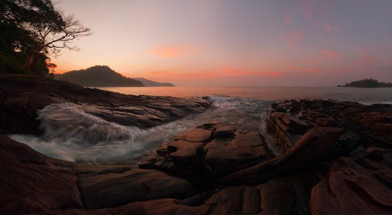 thailand, sunrise, koh kood, island, stones Morning mystery фото превью
