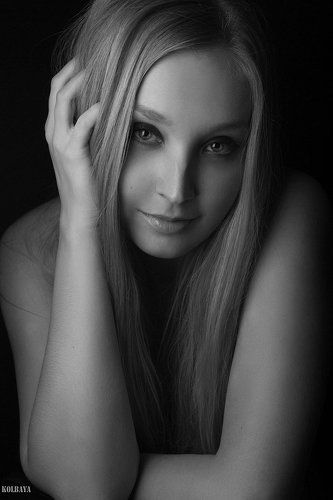 In black and white