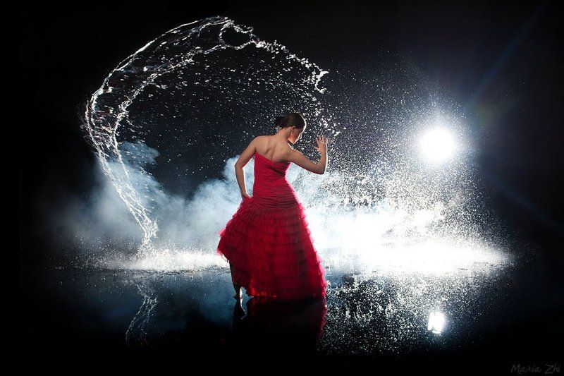 aqua, water, flash, drops, flamenco into the night фото превью