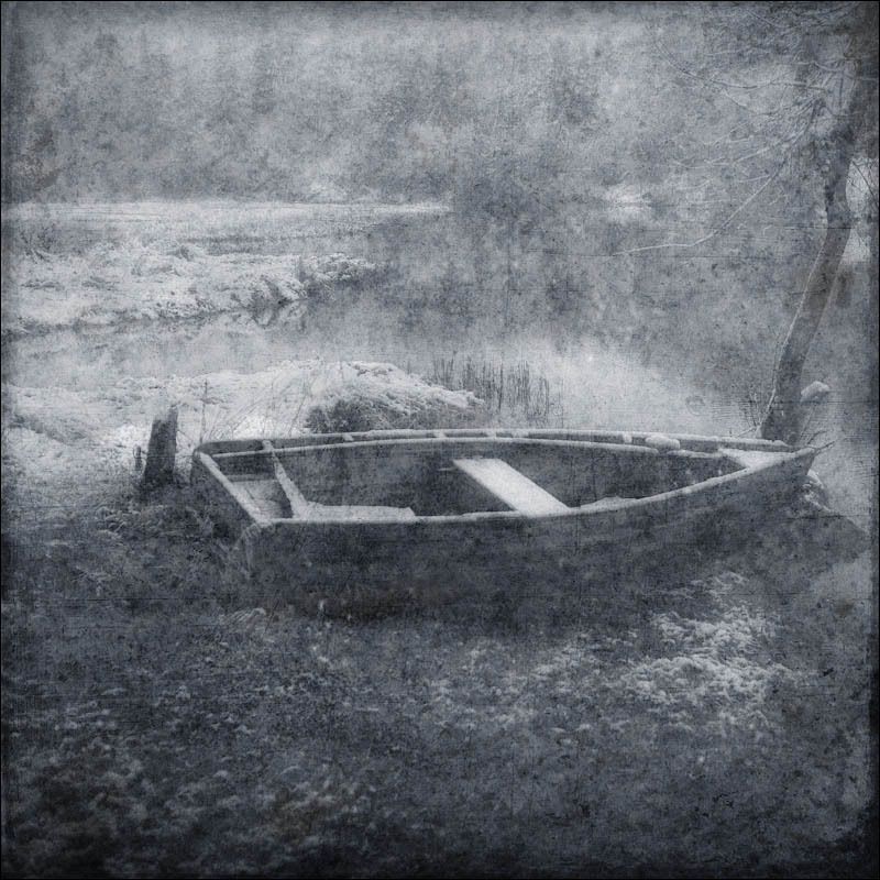 На Оредеже, первый снег. фото превью