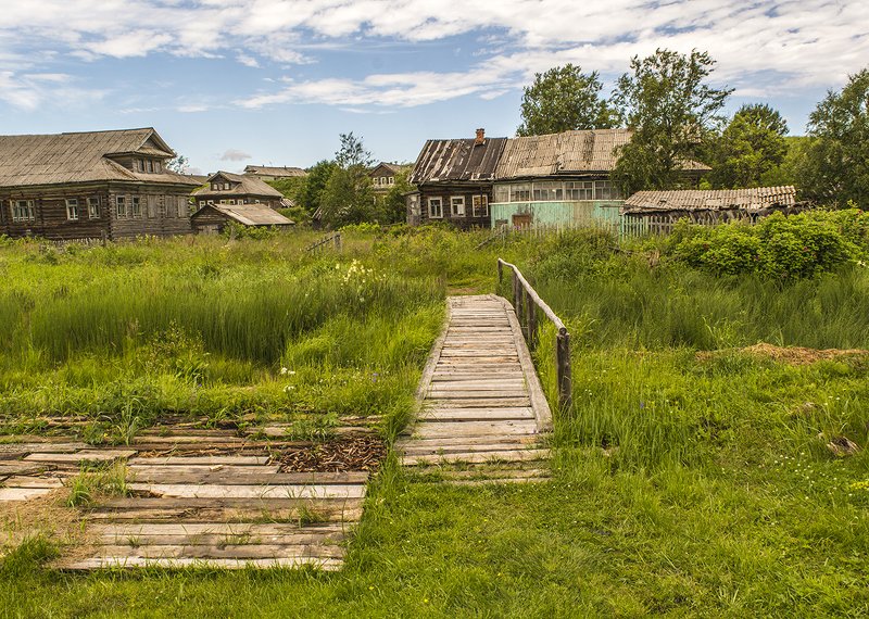 Деревня Сюзьма. Архангельская область. фото превью