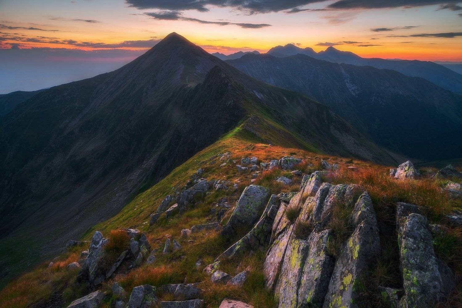fagaras, romania, landscape, sunrise, Csomai David