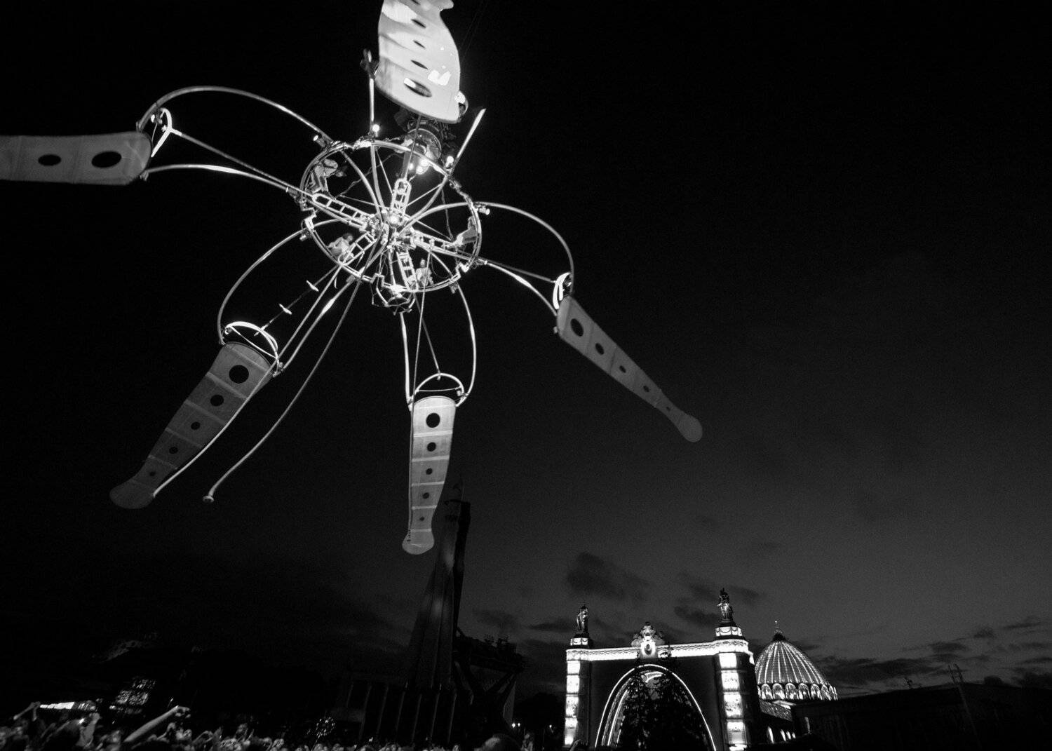 Космос, НЛО, летать, ночь, ВДНХ, Transe Express, Mu &mdash; cinematique des fluides, Дмитрий Ткаченко