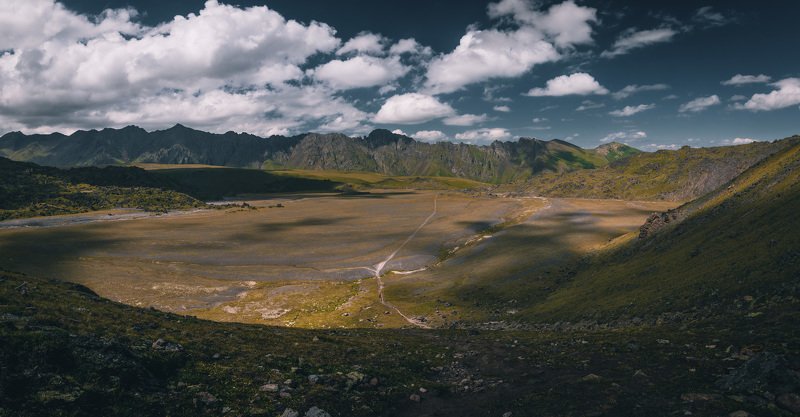 mountains summer elbrus gorge  landscape nature plateau Джилы-су. фото превью