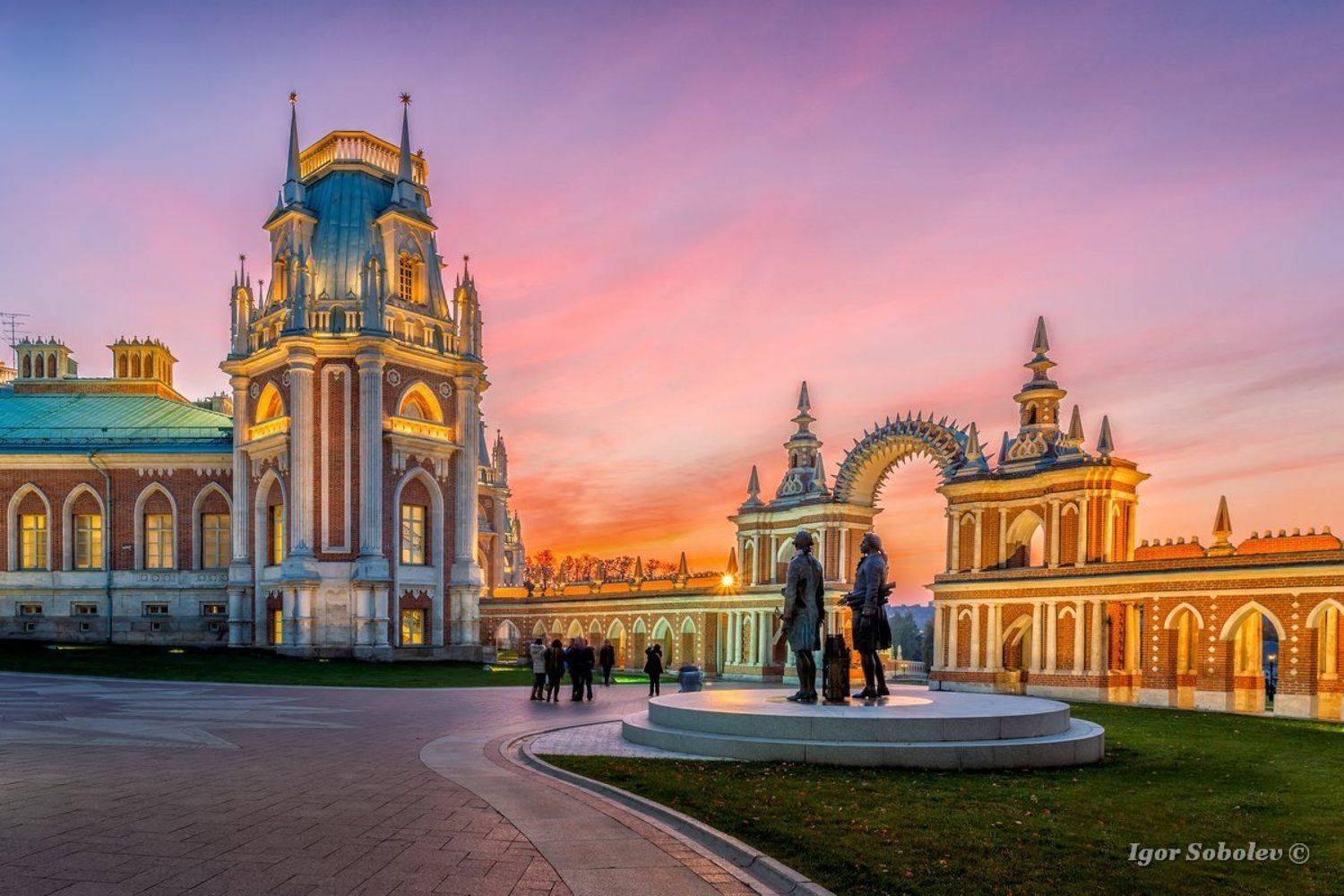 царицыно, москва, закат, вечер, Игорь Соболев