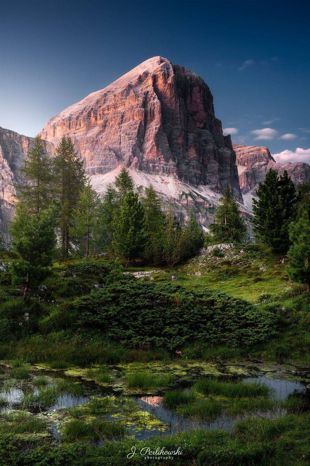dolomites, dolomiti, mountains, itally, sunset, clours, contrast, summer, mountainscape, Jakub Perlikowski