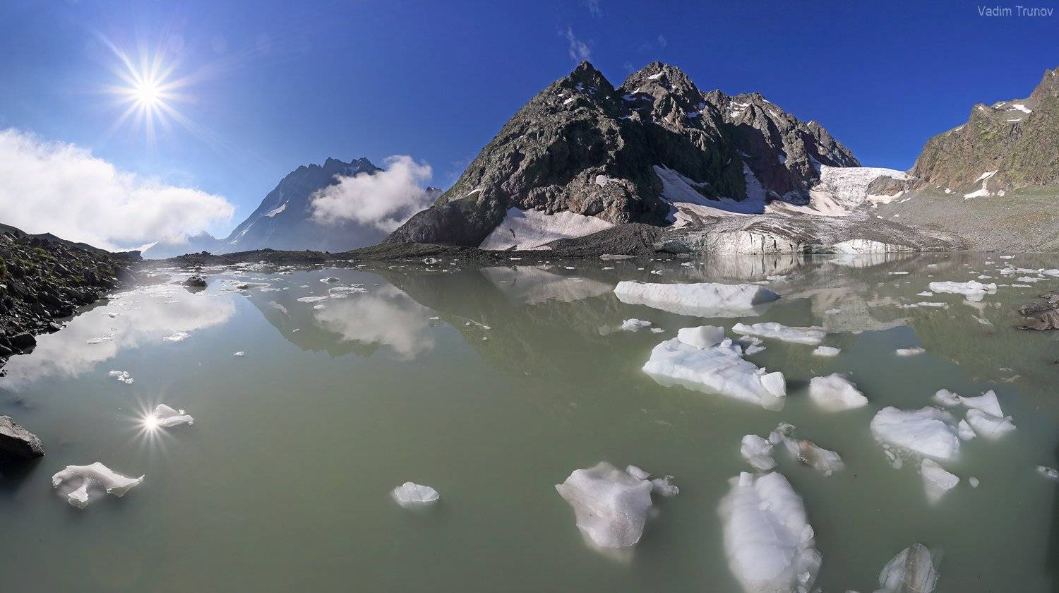 аманауз, кавказ, ледник, Вадим Трунов
