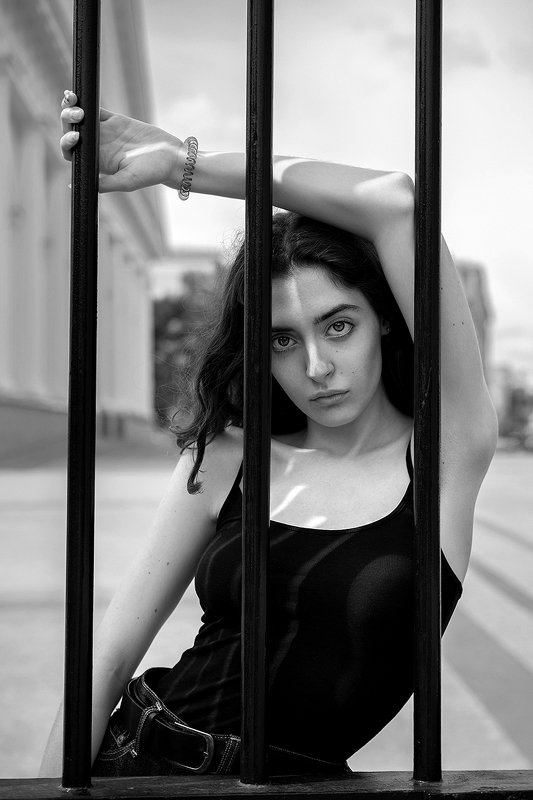 portrait, bnw, girl, black&white, чб, портрет, девушка Ann фото превью