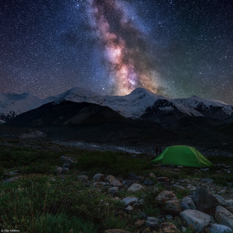 тянь-шань, горы, ночь, баянкол Летняя ночь фото превью