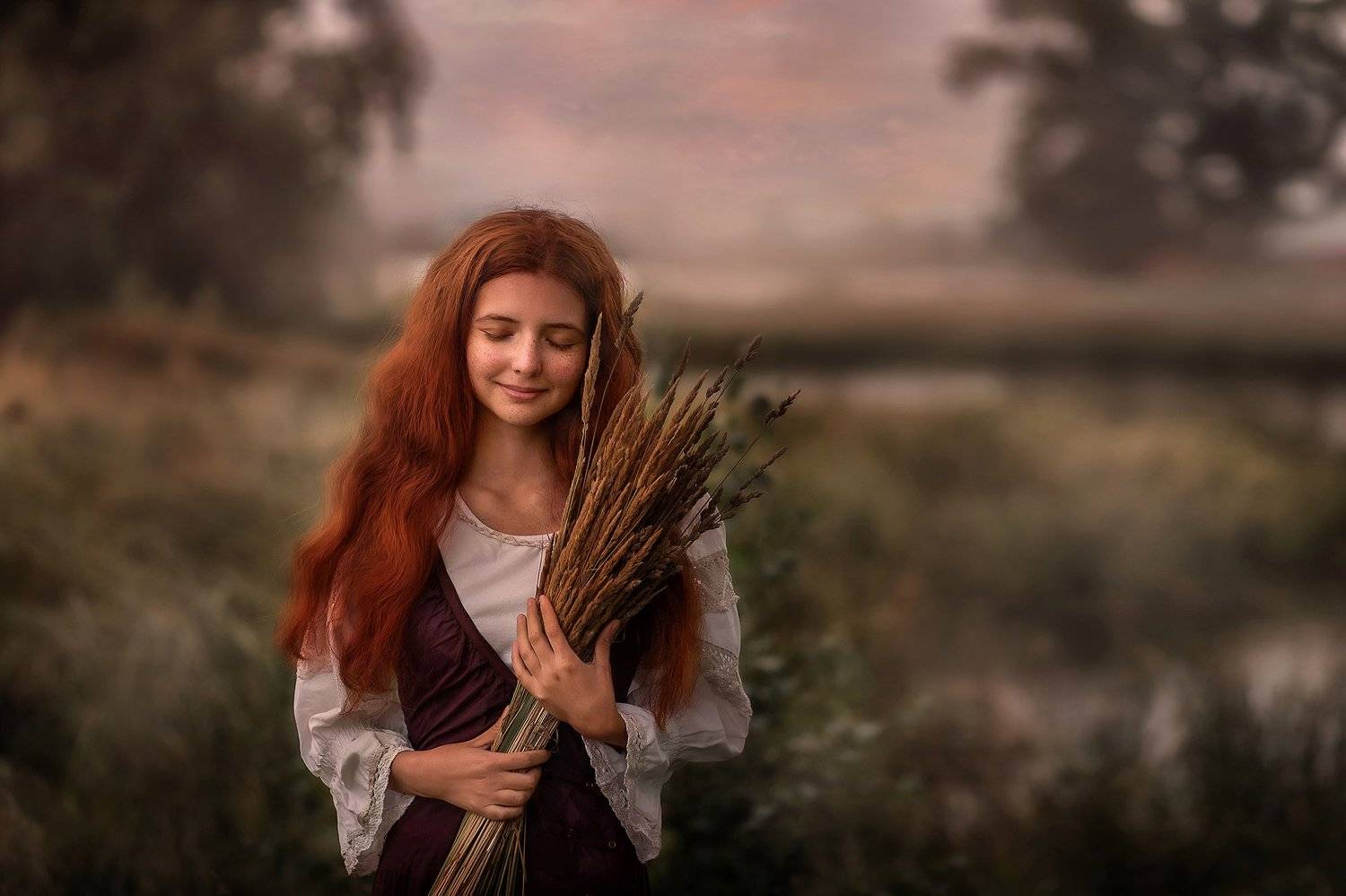 девушка, ретро, винтаж, портрет, Оксана Пипкина