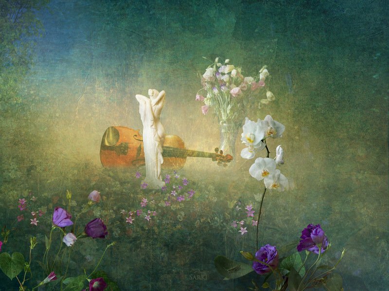 орхидея статуя фотошоп Забытый натюр. фото превью