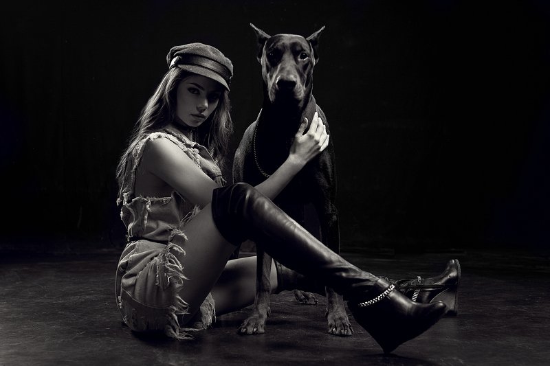 Portrait, 35mm, girl, beauty, retouch, posing, model, studio, photography, fitness, lingerie, sexy, sigma, sony, a7iii, a7m3, art, light, hair, bazarov, glamour, fashionable, elegant, fashion, style, pretty, doberman, awesome  фото превью