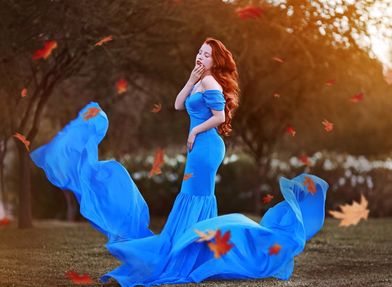 woman Red&Blue фото превью