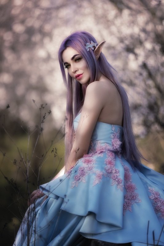 фентези постановочная фотография девушка эльфийка сказка Эльфийка фото превью