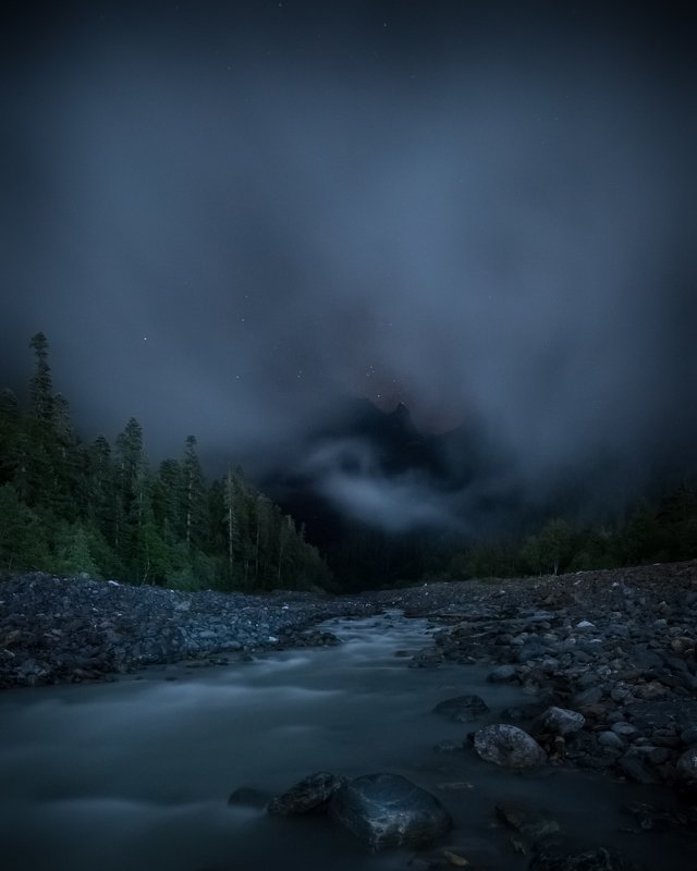 карачаево-черкесия, домбай, тебердинский заповедник, горы, аманауз, суфруджу, звезды Бэтмен фото превью