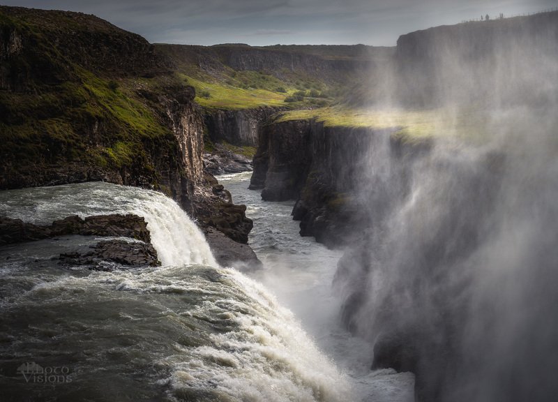 waterfall,iceland,gullfoss,falls,summer,river,mountains,nature Gullfoss фото превью