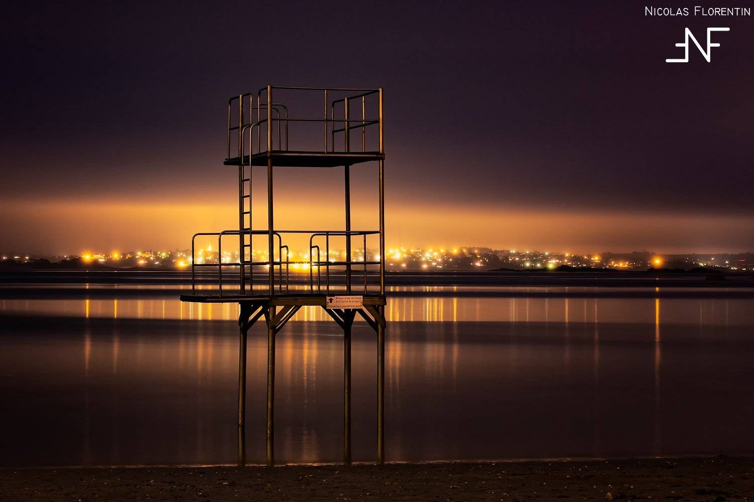 night; landscape; seascape; light; water; longexposure, Nicolas