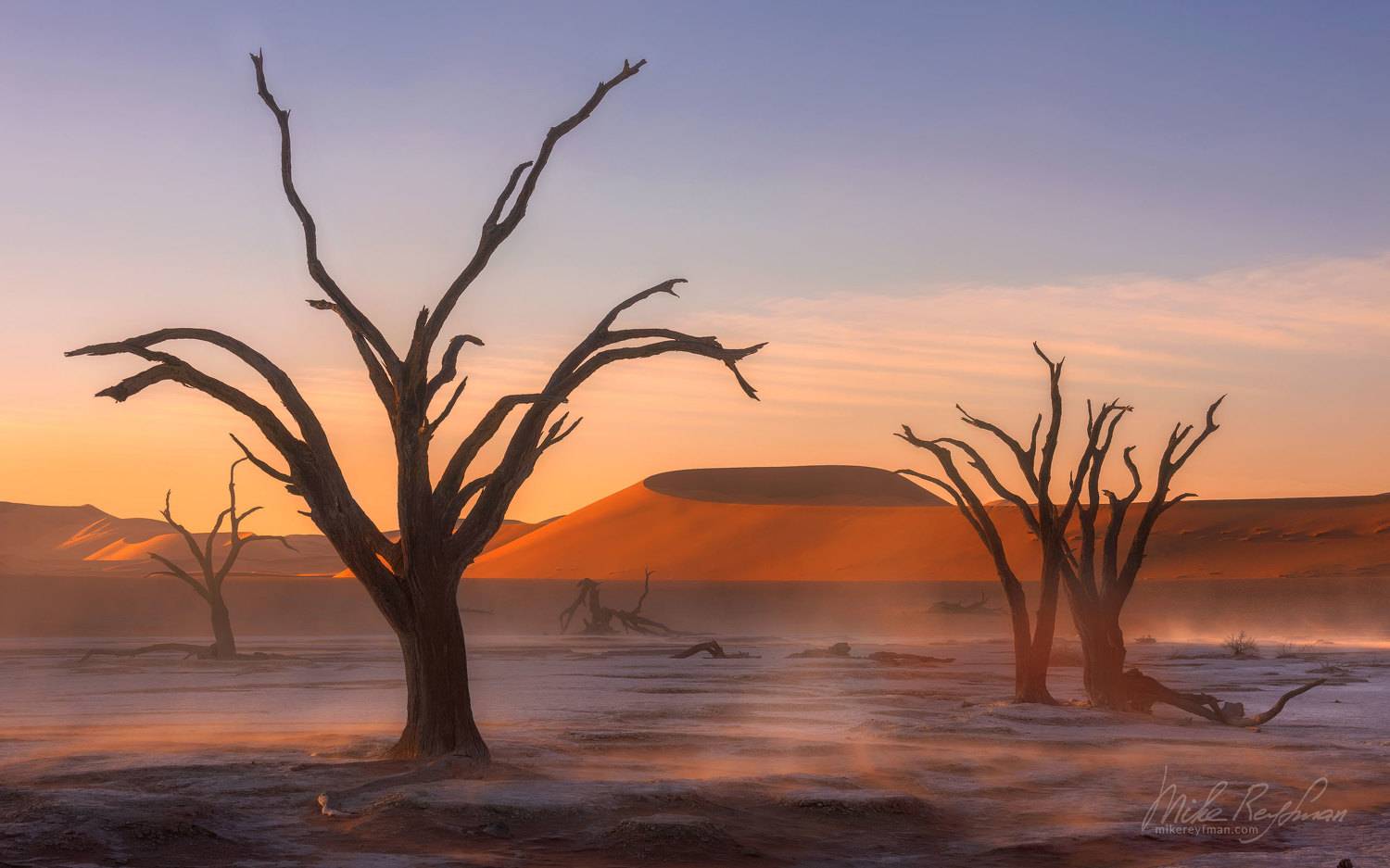 heat, аncient_skeletons, camel_thorn_trees orange_dune,s deadvlei, sossusvlei, namib_naukluft, namibia, Майк Рейфман