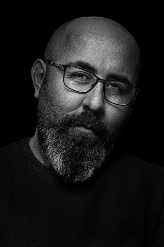 portrait, face, glases, blackandwhite Alkan фото превью