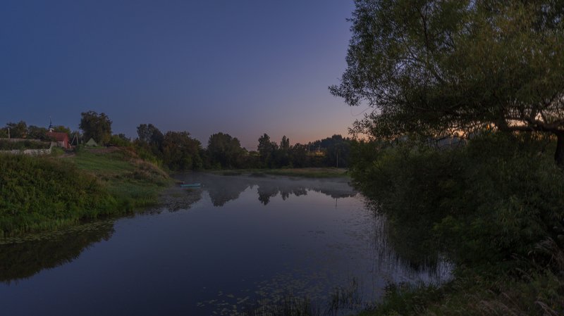диево, городище Вечерний туман фото превью
