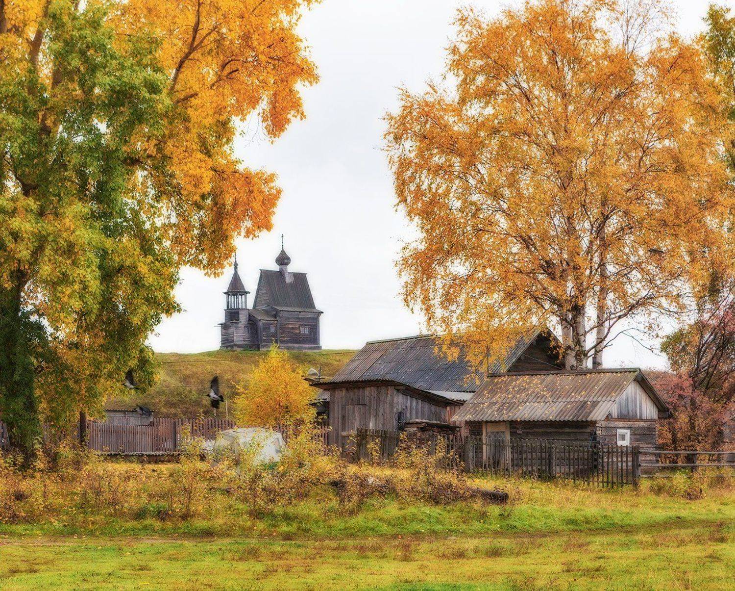 кенозеро, кенозерье, осень, часовня, Владимир Липецких