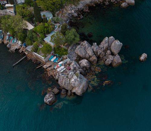 Весенний пасмурный Гурзуф