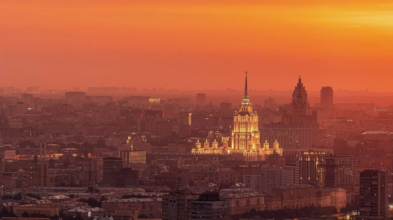 sunrise, moscow, city, russia, architecture, москва, город, рассвет, москва, гостиница, Анастасия Мазурева