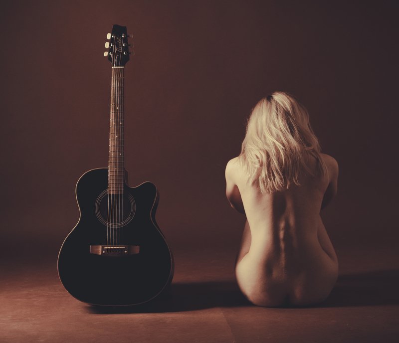 gitar bodyline music nude nikon Silence фото превью