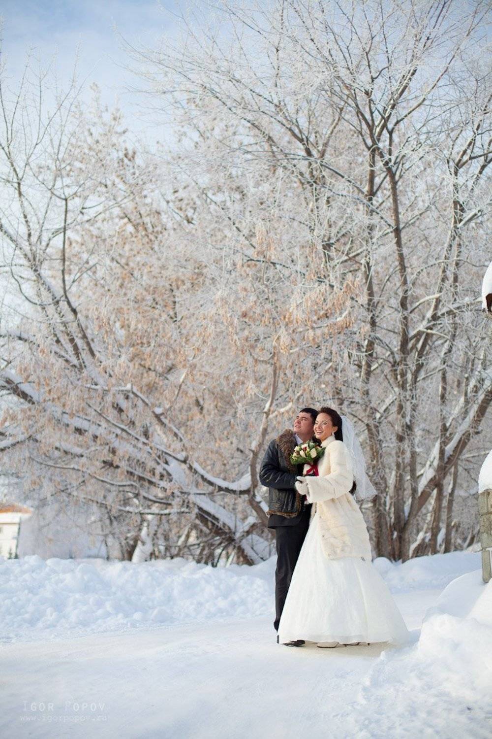 свадьба, зима, мороз, солнце, счастье, любовь, зимний букет, невеста, жених, Попов Игорь